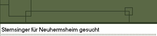 Sternsinger f�r Neuhermsheim gesucht